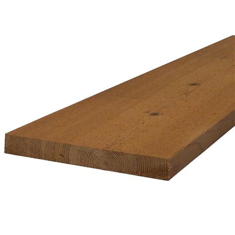 This cedar 2x4 is surfaced on four sides and meets the highest grading standards for strength and appearance. . Home depot cedar boards